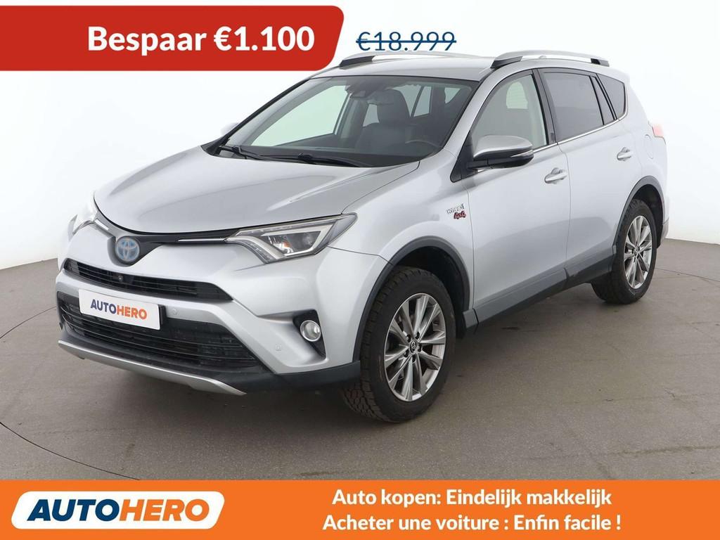 Toyota RAV4 2.5 Hybrid Lounge (année de construction 2016), Autos, Toyota, Cuir, 5 portes, 1625 kg, Occasion