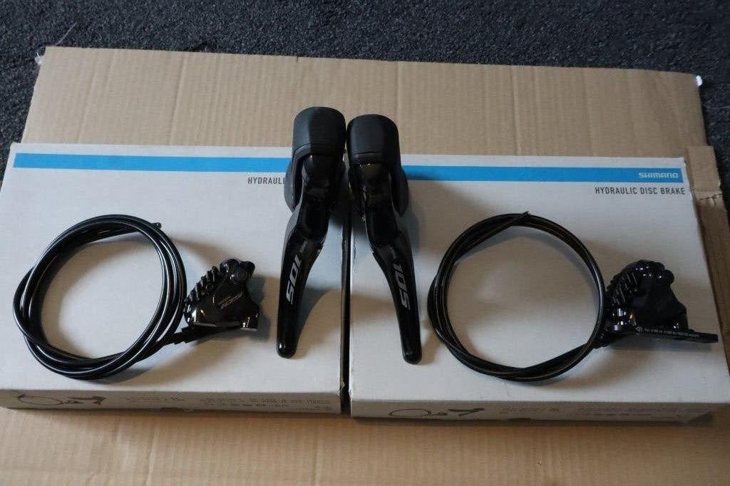 Shimano 105 R7100 2x12 Shifterset incl remklauwen nieuw!, Remmen, Shimano 105, Nieuw, Ophalen of Verzenden