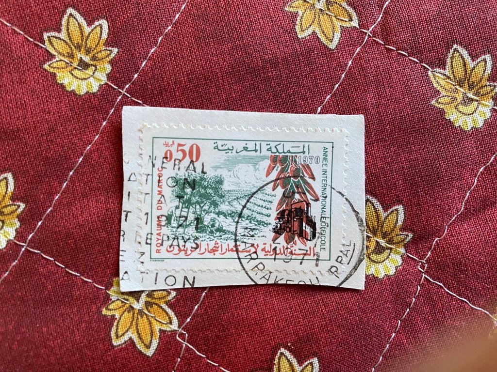 Timbre Maroc 0,5  Y&T 611 1970 Année internationale oléicole, Enlèvement ou Envoi, Maroc
