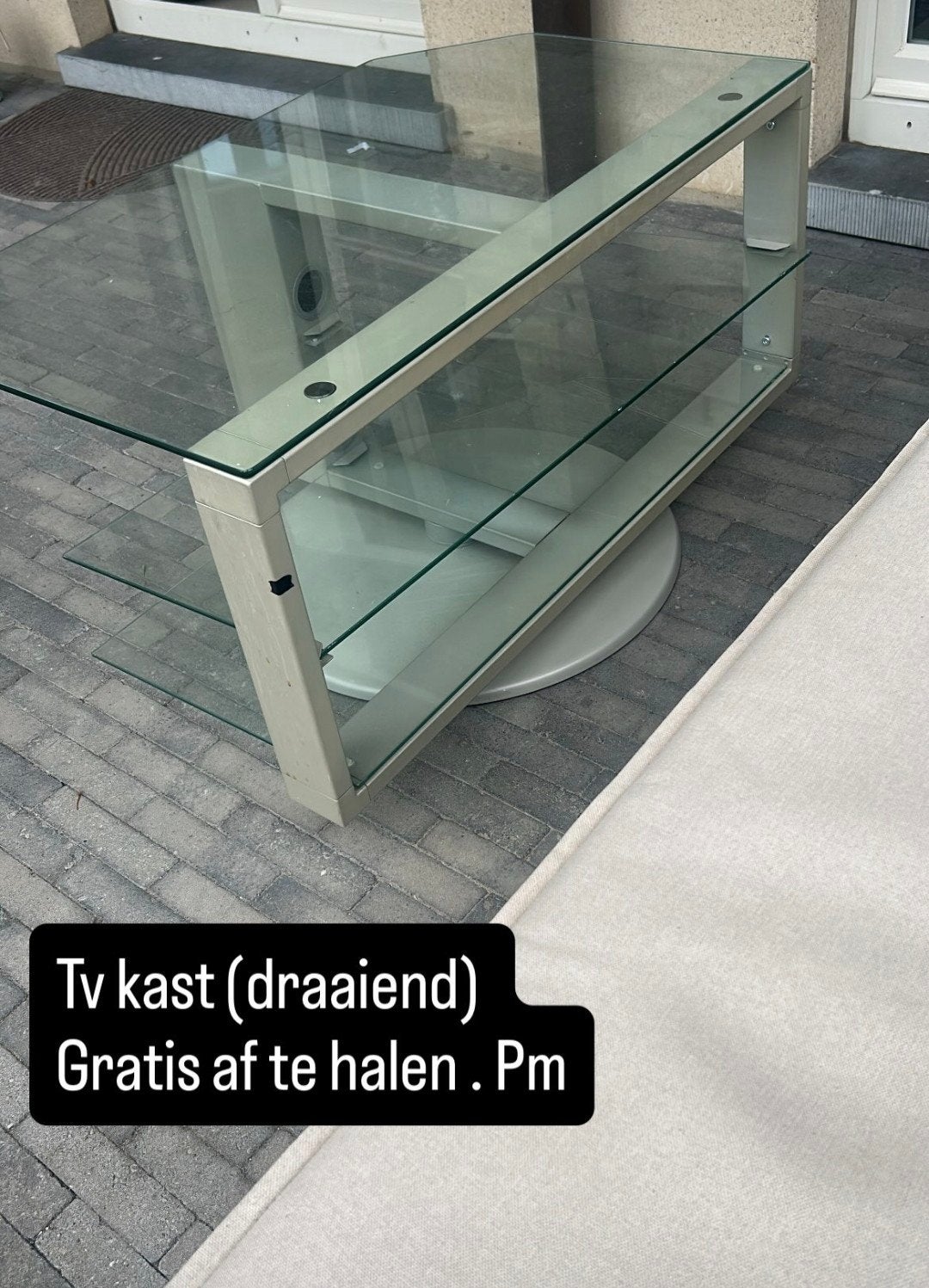 GRATIS Tv meubel, Huis en Inrichting, Kasten |Televisiemeubels, Ophalen, Glas