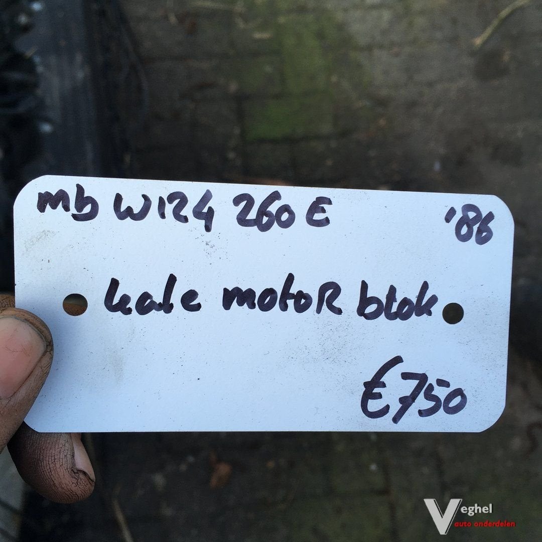 Mercedes W124 2.6  1986     Kaal Motorblok, Auto-onderdelen, Ophalen, Gebruikt, -, -