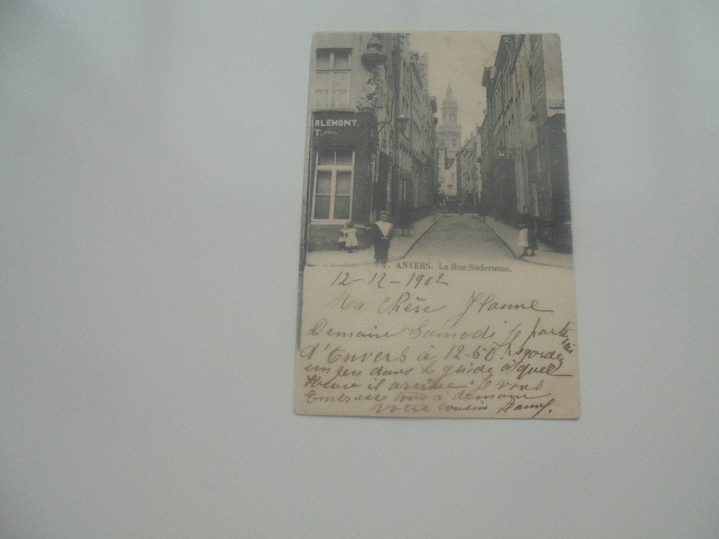 antwerpen - la rue suderman, Verzamelen, Verzenden, Voor 1920, Gelopen, Antwerpen