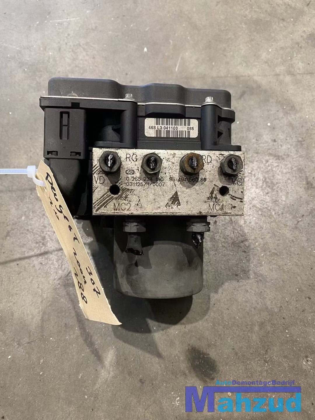 PEUGEOT 307 2.0 ABS POMP 0265950368 2000-2009, Taurusavenue 1
2132 LS  Hoofddorp, NL, Gebruikt, Contact.group@renault.com, Stellantis N.V.