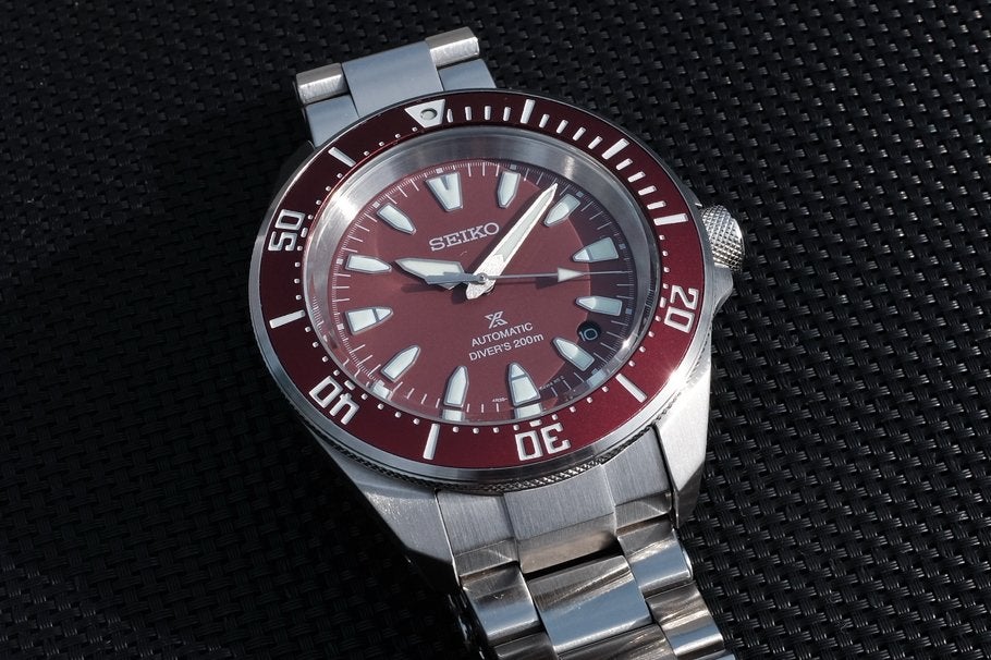 Seiko Prospex Samurai FULL SET 2,5 jaar garantie ALS NIEUW, Handtassen en Accessoires, Ophalen, Staal, Polshorloge, Zo goed als nieuw