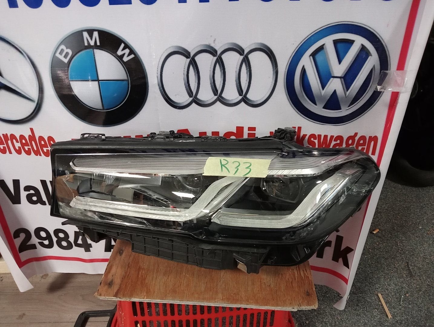 BMW 5 Serie G30 G31 KOPLAMP LCI VOL LED LINKS 5A388C7-02, -, Utilisé, -, Enlèvement ou Envoi