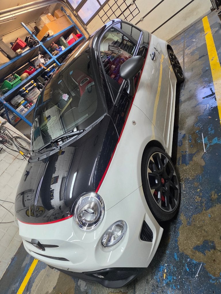 Abarth 595 Competizione 1.4 T-Jet (180 PK) 2019 39.000 km, Auto's, Voorwielaandrijving, Wit, Overige kleuren, Handgeschakeld