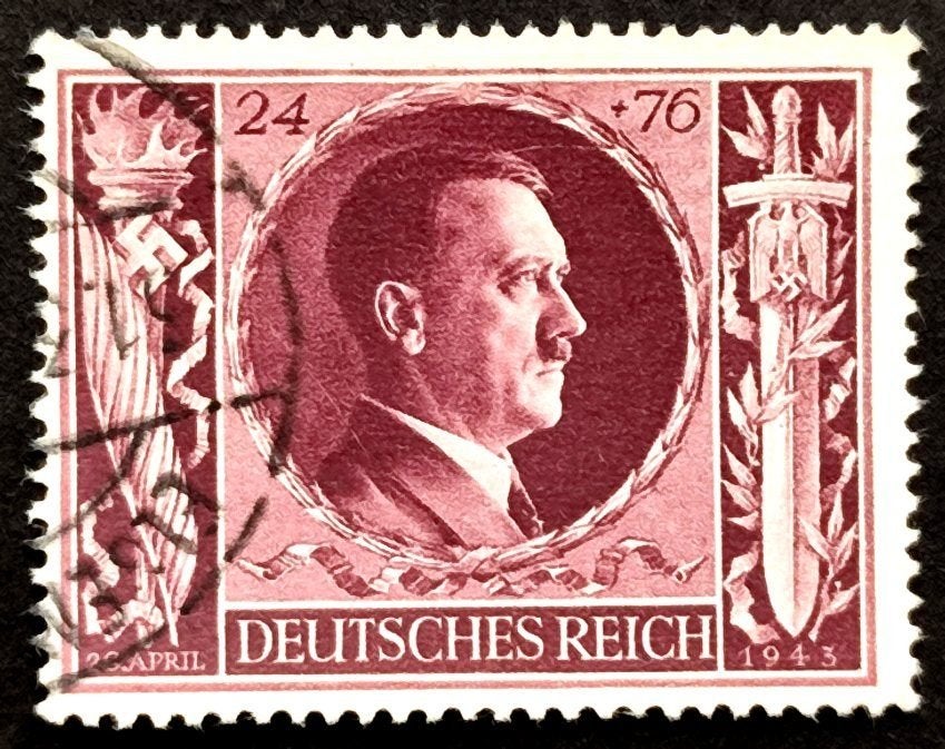 Dt.Reich: verjaardagszegel A.Hitler POSTFRIS 1943, Enlèvement ou Envoi, Autres périodes, Affranchi