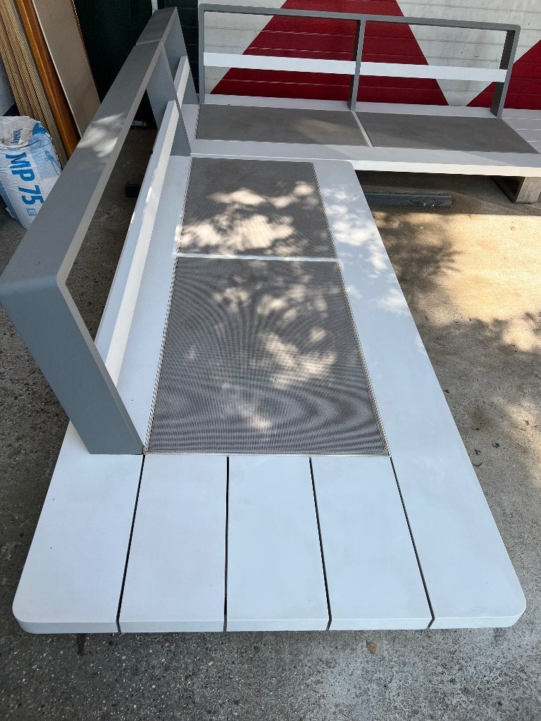 Loungeset, Jardin & Terrasse, 5 places, Aluminium, Comme neuf, Enlèvement