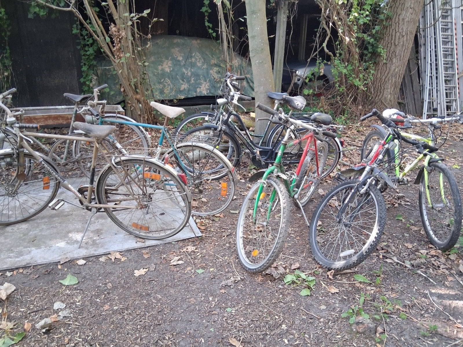 oude fietsen, Ophalen