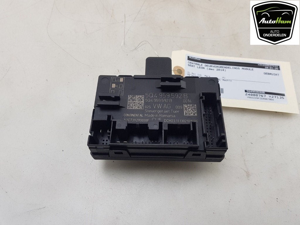 COMPUTER CENTRALE VERGRENDELING Seat Leon (5FB), Gebruikt, Seat
