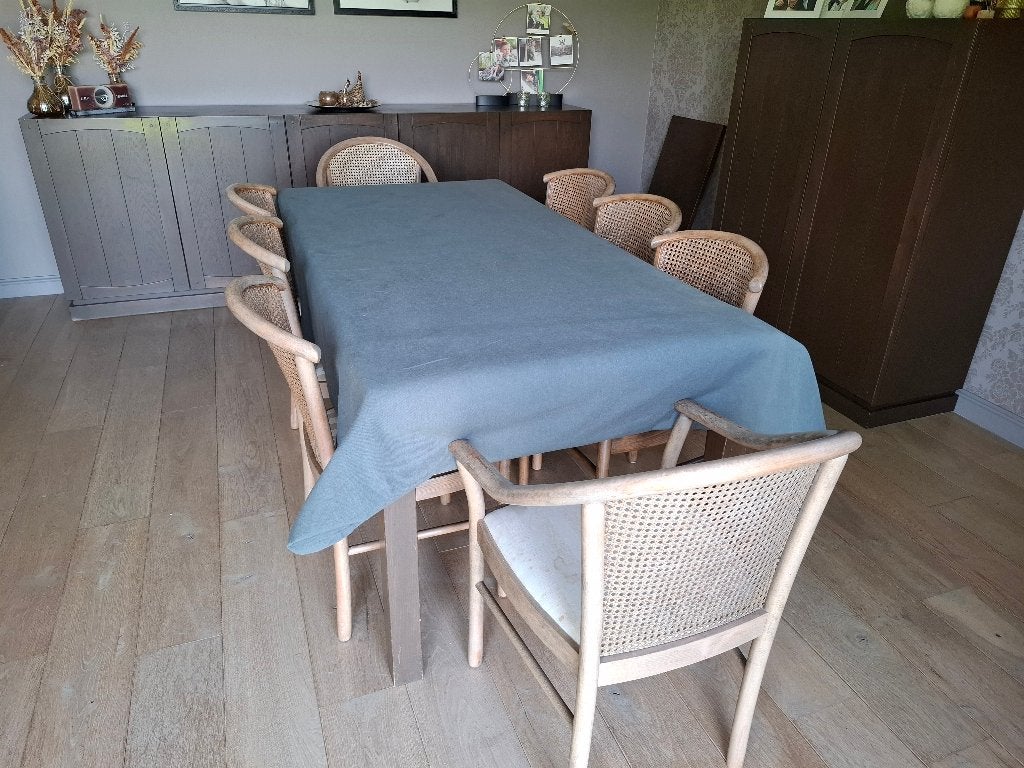 Retro eetplaats te koop, Ophalen, Gebruikt, Retro/vintage, 6 tot 8 stoelen