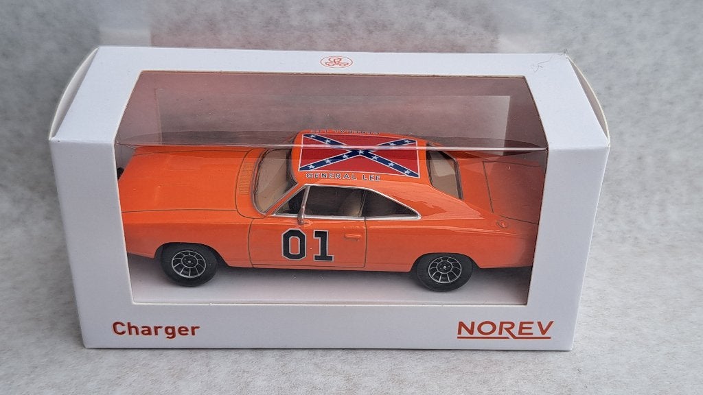 dodge charger general lee 1/43ème, Auto, Norev, Ophalen of Verzenden, Norev