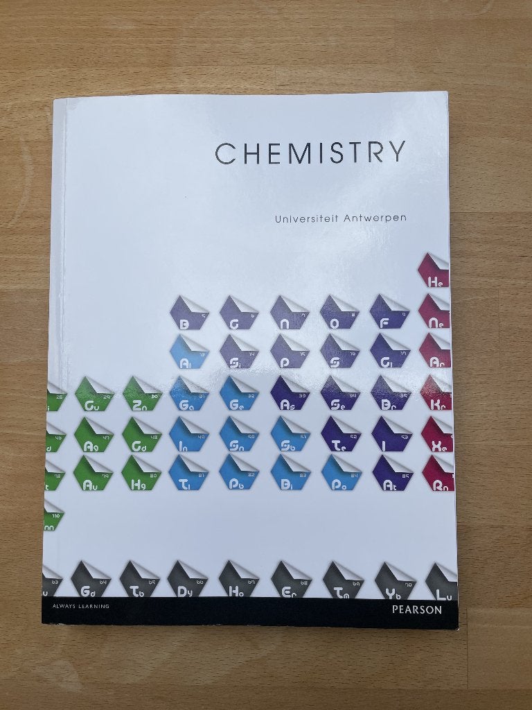 Chemistry Universiteit Antwerpen (Pearson), Pearson, Ophalen of Verzenden, Zo goed als nieuw, Natuurwetenschap