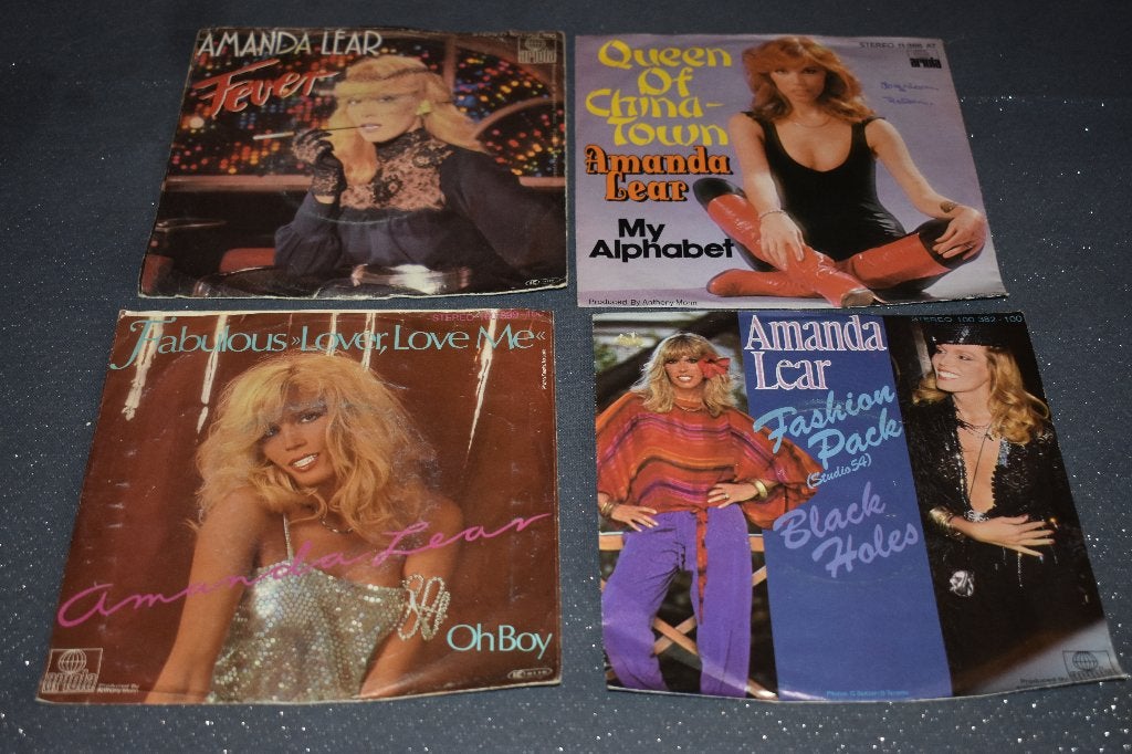 diverse 45t vinylhits van Amanda Lear, Enlèvement ou Envoi, 7 inch, Comme neuf, Pop