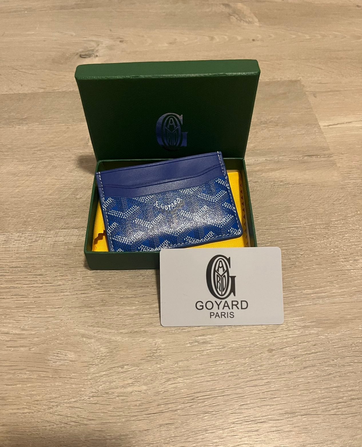 Goyard Wallet Blue, Overige merken, Zo goed als nieuw, Leder, Verzenden