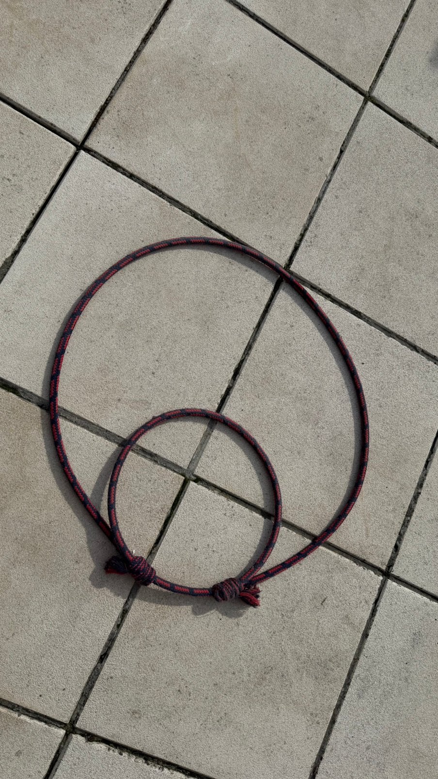 USG neck rope / halskoord paard – navy blauw/rood, Ophalen of Verzenden, Gebruikt, Blauw, Neckrope