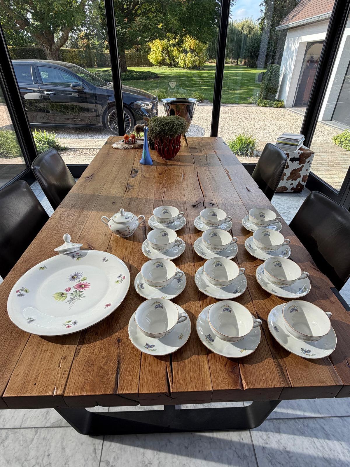 Vintage Winterling Marktleuthen Bavaria koffieservies 12pers, Antiek en Kunst, Ophalen