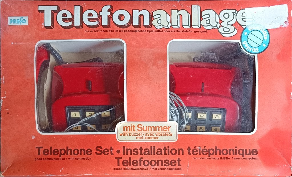 Twee oude speelgoed telefoon te koop., Ophalen of Verzenden