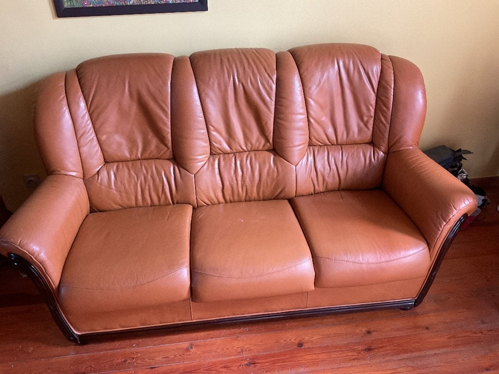 Zetel, Huis en Inrichting, Ophalen, Gebruikt, 150 tot 200 cm, Driepersoons
