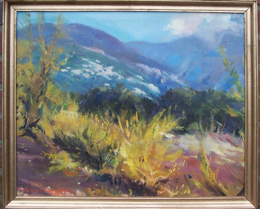 Paysage en  Provence, Antiek en Kunst, Paneel, Gedateerd, Impressionistisch, Ophalen of Verzenden