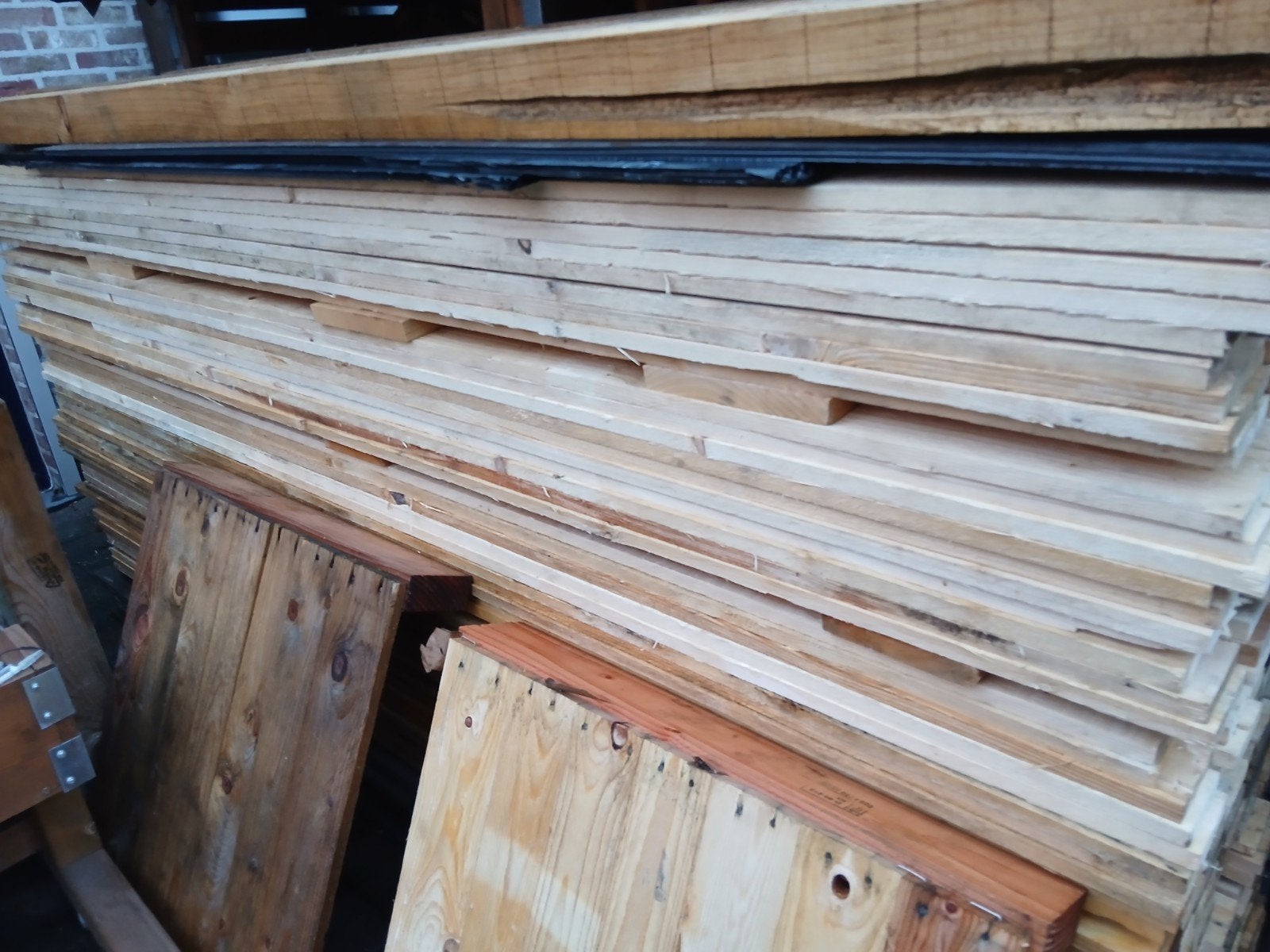 houten planken, Ophalen