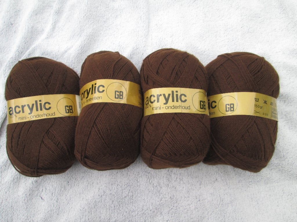 Laine à tricoter marron, Enlèvement, Comme neuf, Tricot, Autres types