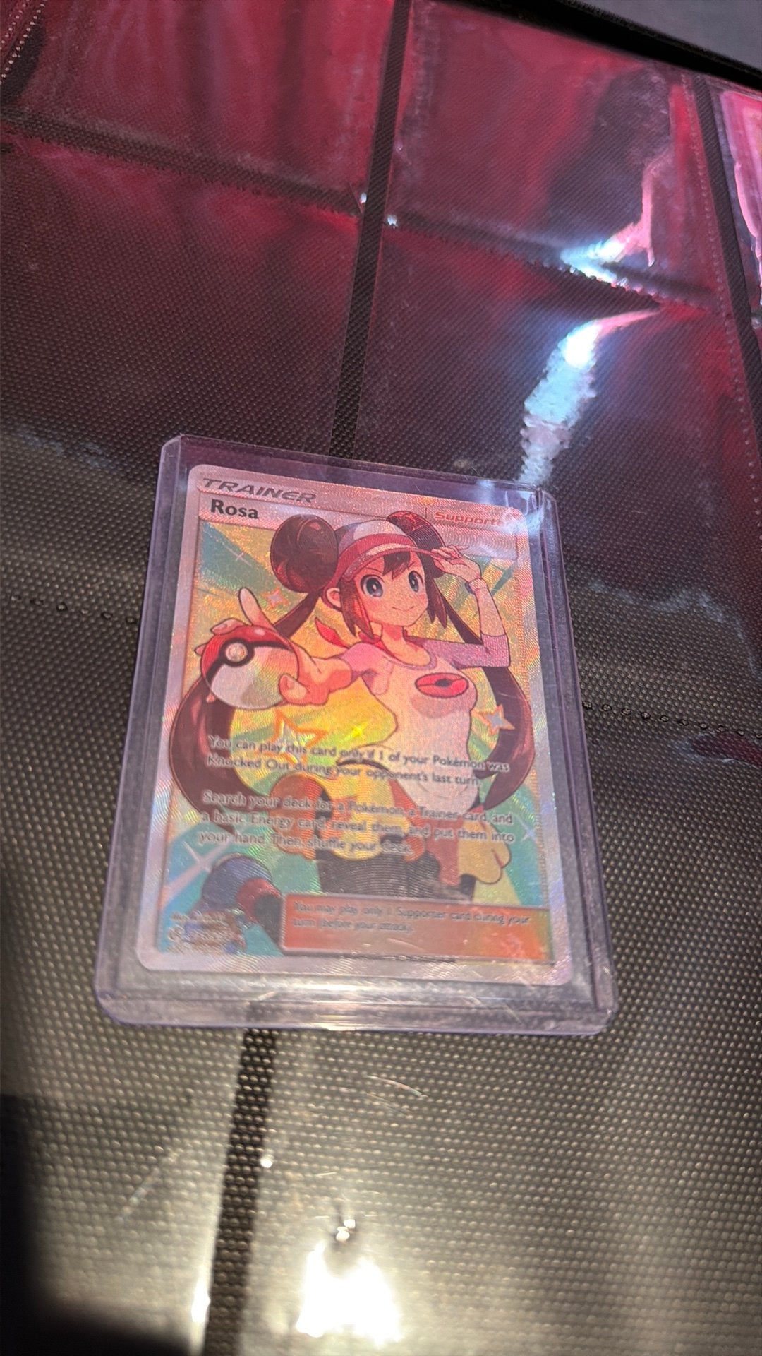 Rosa pokemon kaart, Hobby en Vrije tijd, Ophalen, Zo goed als nieuw