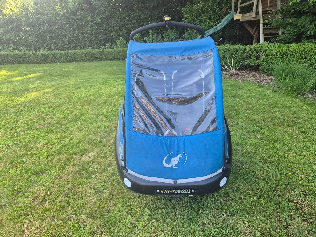 Bakfiets Winther Kangaroo Lite elektrisch, Fietsen en Brommers, 4 kinderen of meer, Gebruikt, Velgrem, Elektrisch