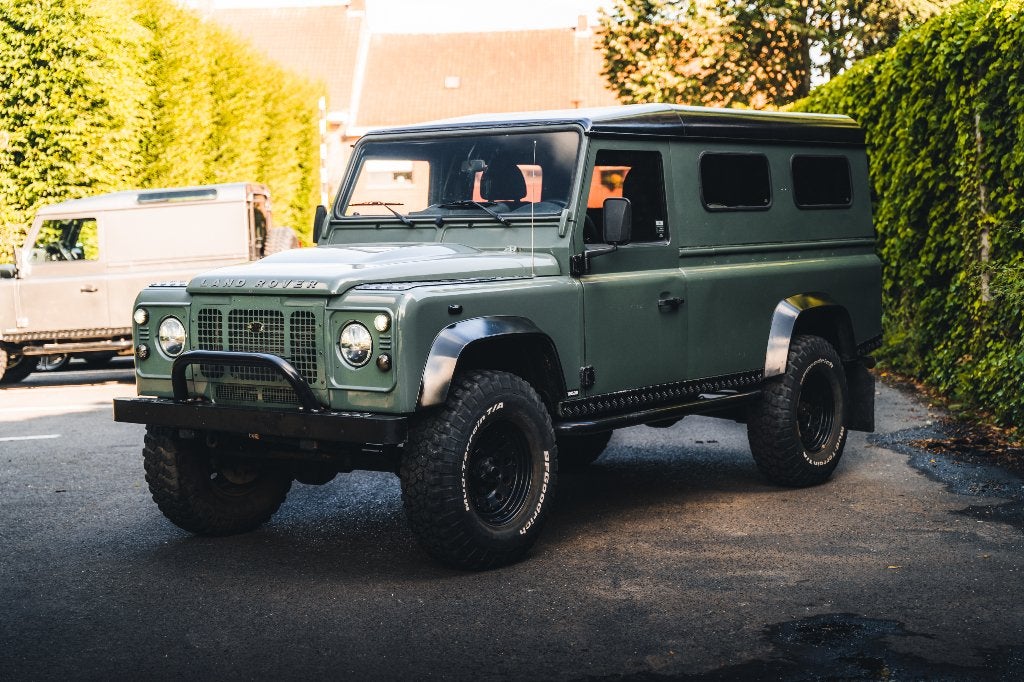 Land Rover Defender 110 TD4 2,4, Auto's, Zwart, Leder en Stof, Vierwielaandrijving, 4x4