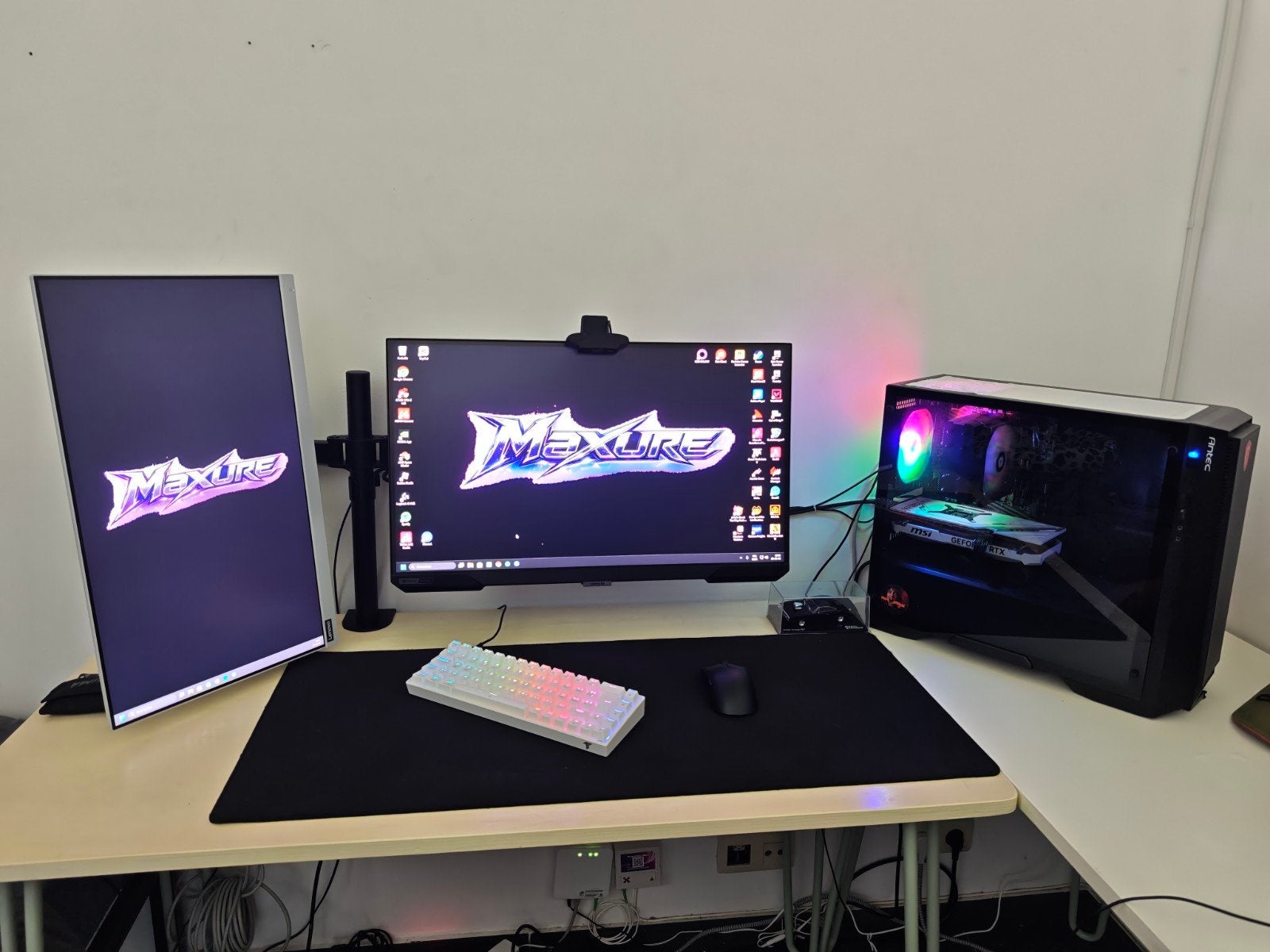 Setup Pc gamer, Computers en Software, Desktop Pc's, Refurbished, 4 Ghz of meer, HDD, SSD, 32 GB, Met videokaart, Met monitor