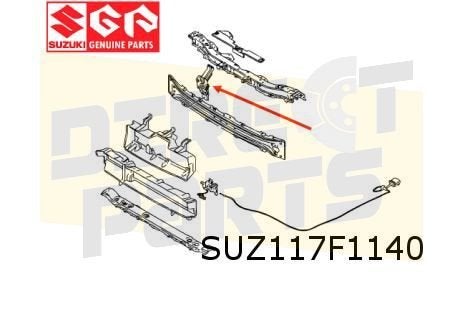 Suzuki Swift / Swift Sport Swift dwarssteun slotplaat (verti, Neuf, -, -, Avant
