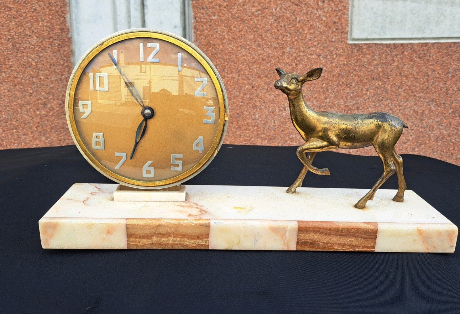 horloge art déco fonctionne très bien, Ophalen of Verzenden, Gebruikt