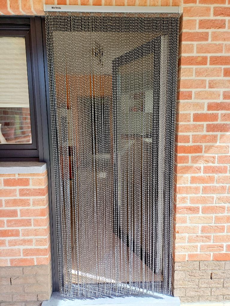 rideau de porte anti insecte, Gris, Comme neuf, Enlèvement, 200 cm ou plus