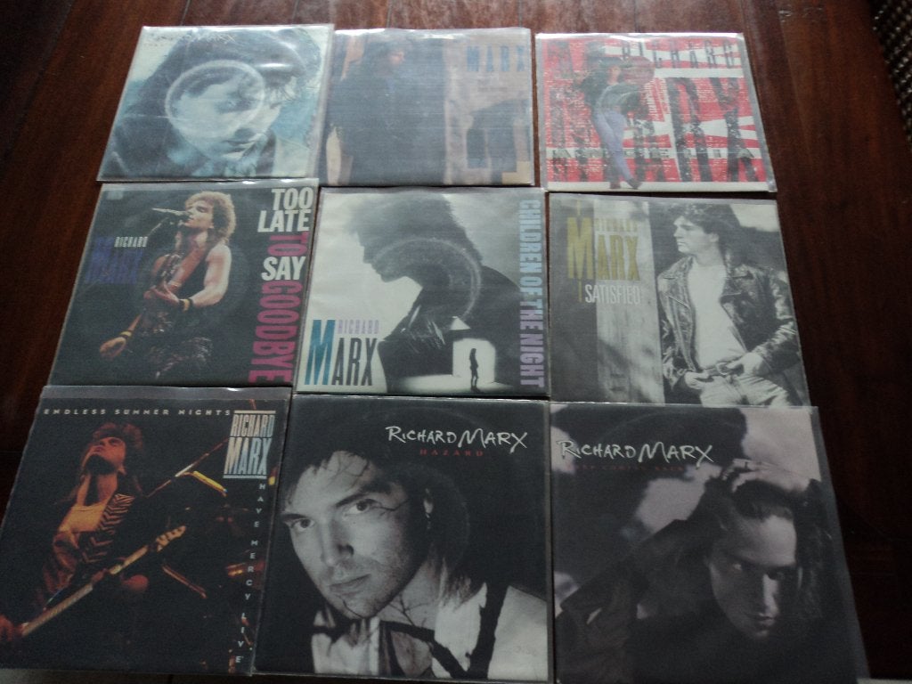 Richard Marx: lot van 9 singles voor 10 euro!, Cd's en Dvd's, Vinyl Singles, Gebruikt, 7 inch, Ophalen of Verzenden, Fotohoes