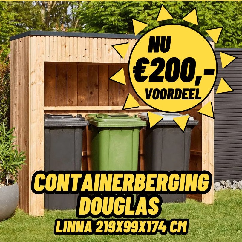 JULI DEAL! container berging | kliko ombouw | ombouw, Ophalen, Nieuw, Hout, Containerberging