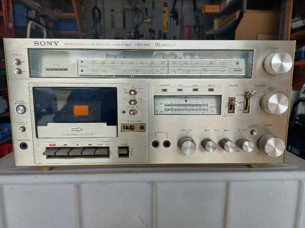 Casette receiver vintage Sony HST-49A, Enlèvement, Utilisé, Tuner ou Radio, Sony