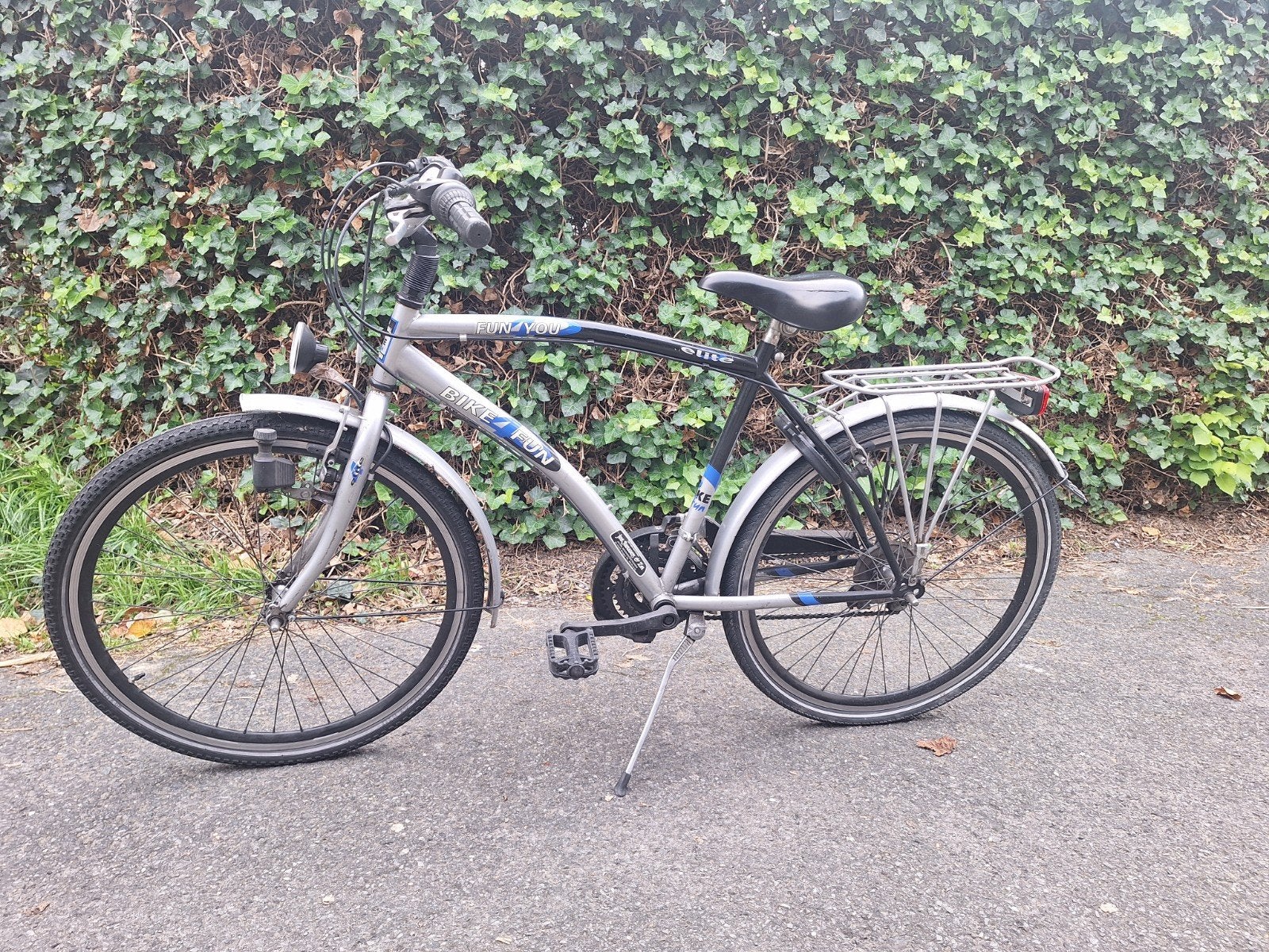 Grijze jongensfiets merk Bike Fun You Elite, Gebruikt, Versnellingen, BikeFun Kids (BFK), Schijfrem