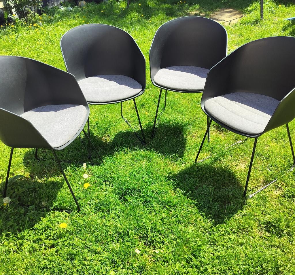 Lot de 4 chaises salle à manger, Maison & Meubles, Comme neuf, Enlèvement, Métal, Quatre