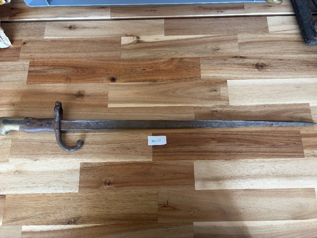 Épée-baïonnette française Gras modèle 1874 St-Étienne 1878, Enlèvement, Armée de terre, Épée ou sabre