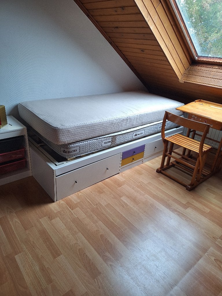 1 persoonsbed, Huis en Inrichting, Ophalen, Gebruikt, 90 cm, Eenpersoons