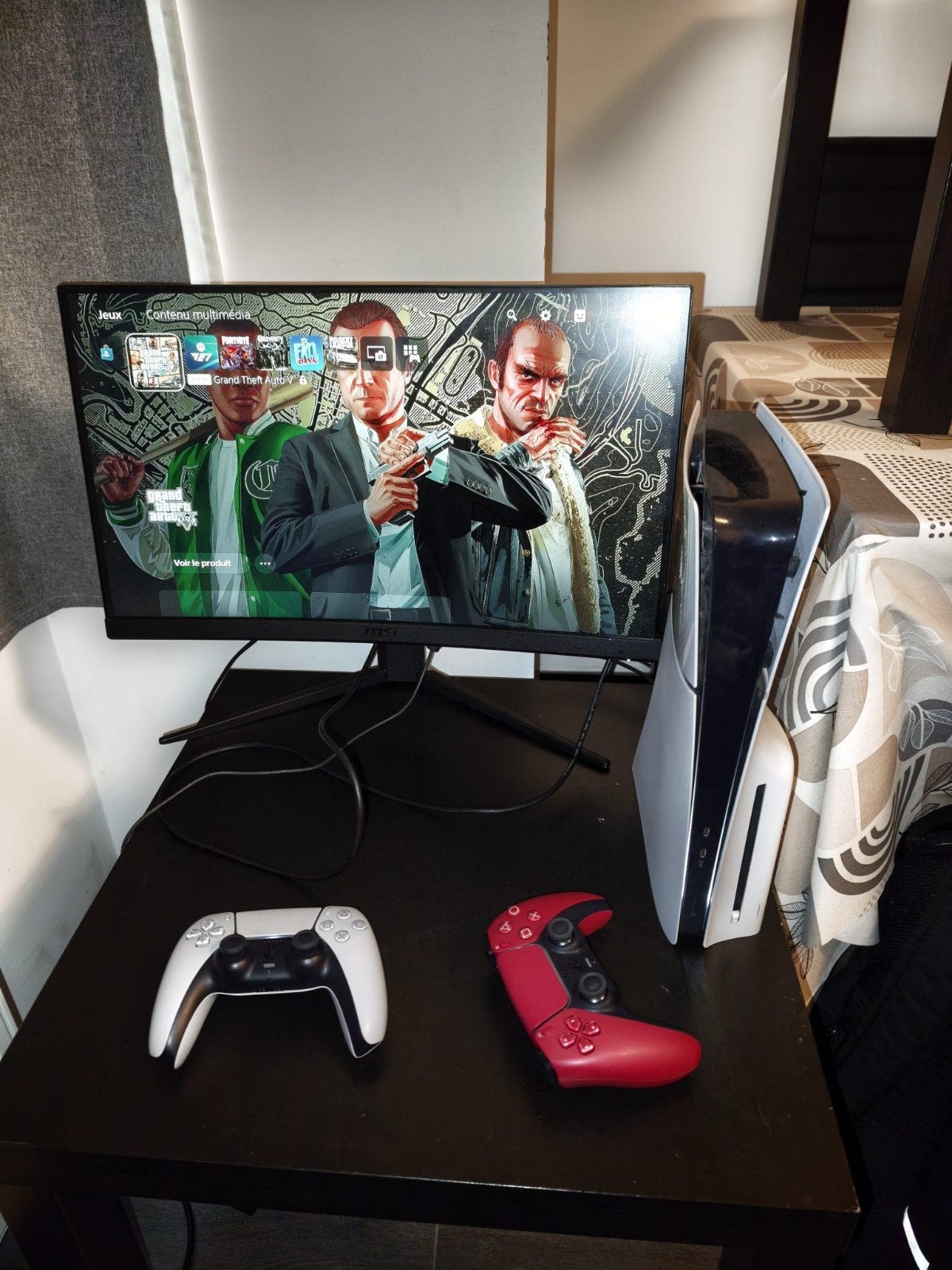 PlayStation 5 Slim Disc Player 2 MSI controller met gebogen, Ophalen, Playstation 5