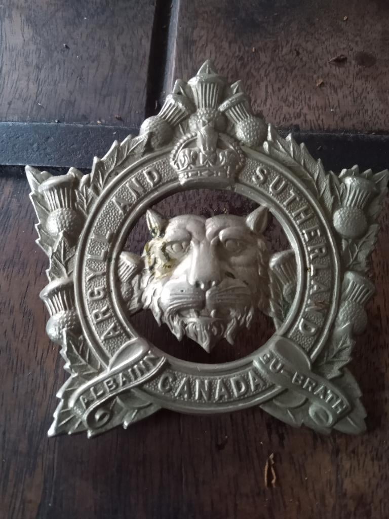 Origineel Cap badge argyll and sutherland, Verzamelen, Ophalen