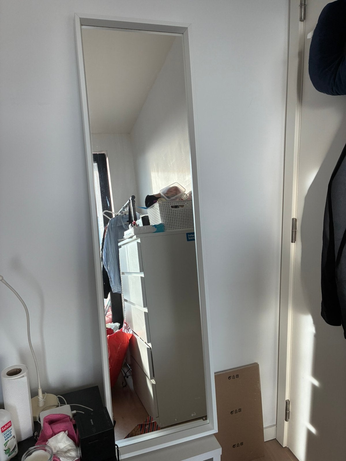 Miroir IKEA blanc, Enlèvement, Comme neuf
