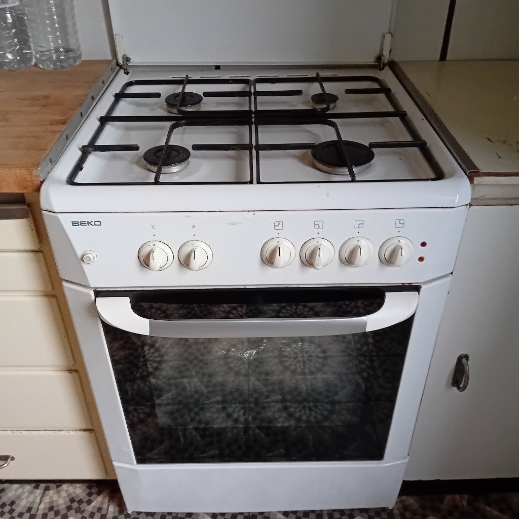 gasfornuis beko, Elektronische apparatuur, Ophalen, Gebruikt, Tussenbouw, 4 kookzones