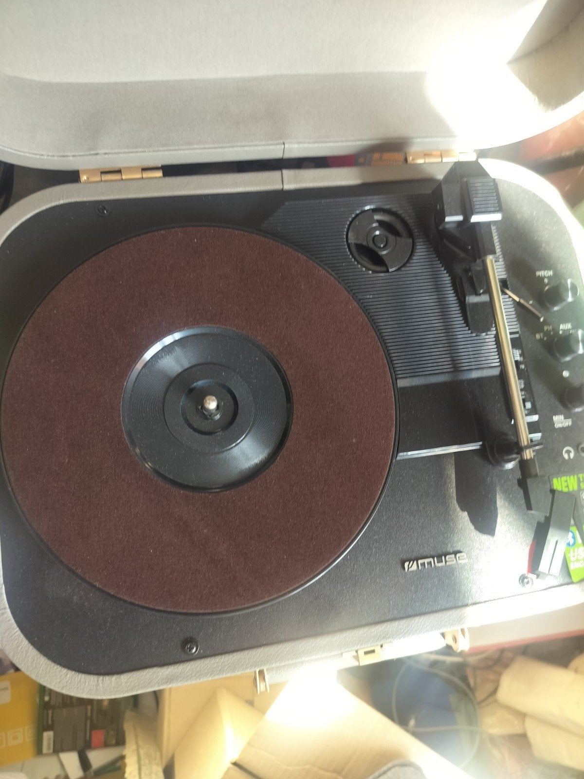 muze  vintage collection platenspeler+  lp's, TV, Hi-fi & Vidéo, Enlèvement, Utilisé, Tourne-disque, Autres marques