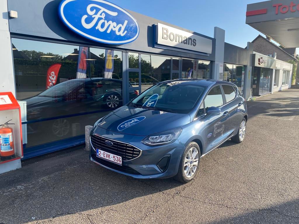 Ford Fiesta Titanium 1.0I MHEV 125PK VERLENGAR 02/29 100.000, Auto's, Voorwielaandrijving, Stof, Gebruikt, Blauw