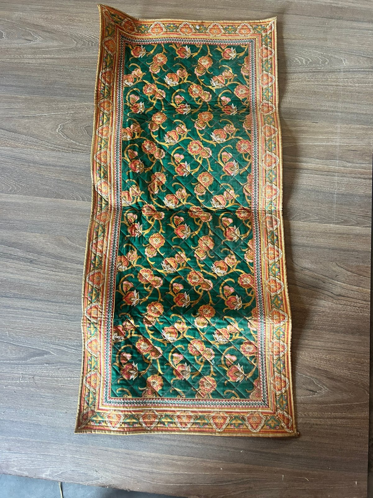 Vintage Gequilte Katoenen Loper (Valdrôme - Made in France), Ophalen of Verzenden