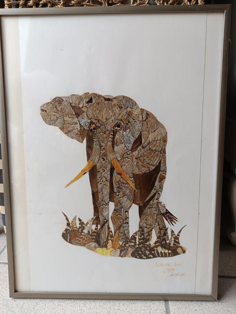Panno, éléphant, ailes de papillon, Enlèvement ou Envoi