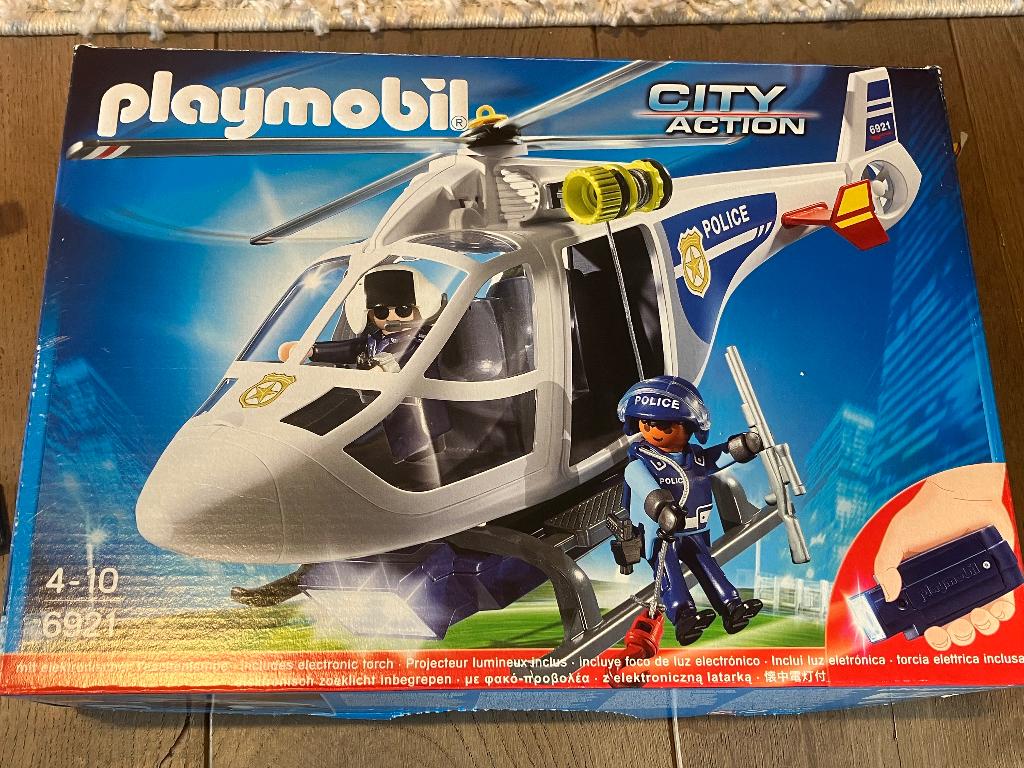 PLAYMOBIL - 6921 - Politiehelikopter, Kinderen en Baby's, Speelgoed | Playmobil, Ophalen of Verzenden, Gebruikt