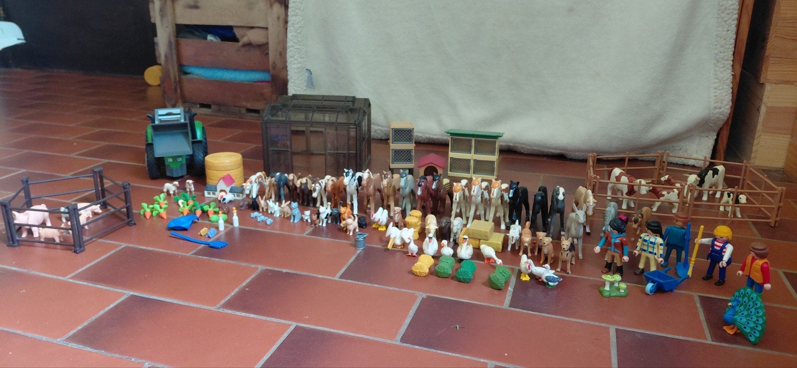 Playmobil 78 boerderijdieren en serre, Ophalen of Verzenden